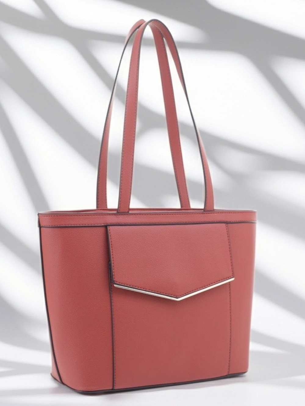 Classic Dusty Rose Tote Bag - Elegant Everyday Shoulder Bag